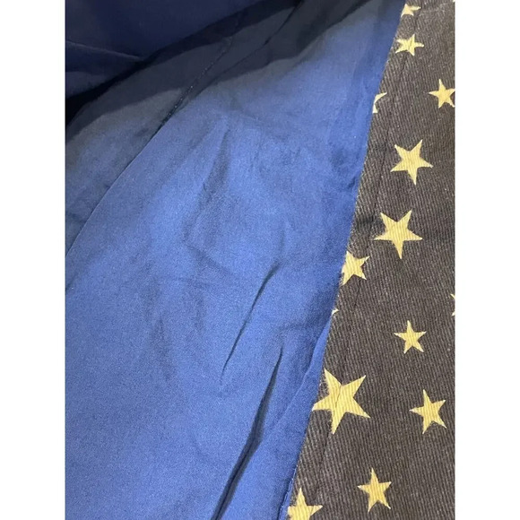 Siaomimi Girls Coat A Line Blue Stars Long Sleeve 2 Button Front Size 6Y NWT - Picture 6 of 10